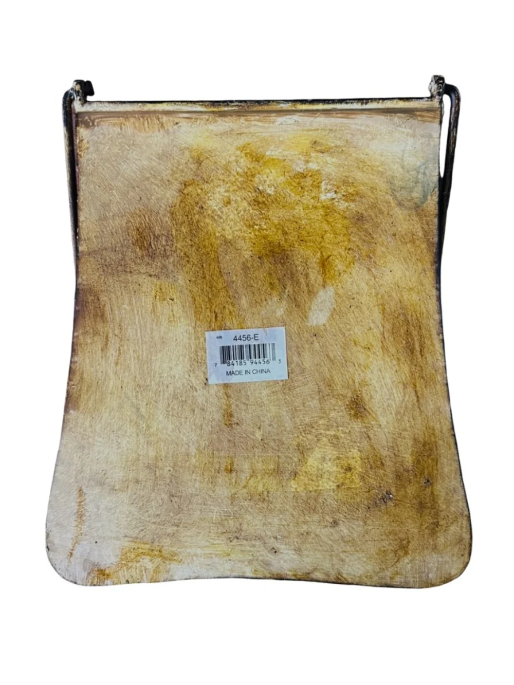 Metal Embossed Wall Vase Pocket w/ Handle 19.5” Country Style Rustic Decor